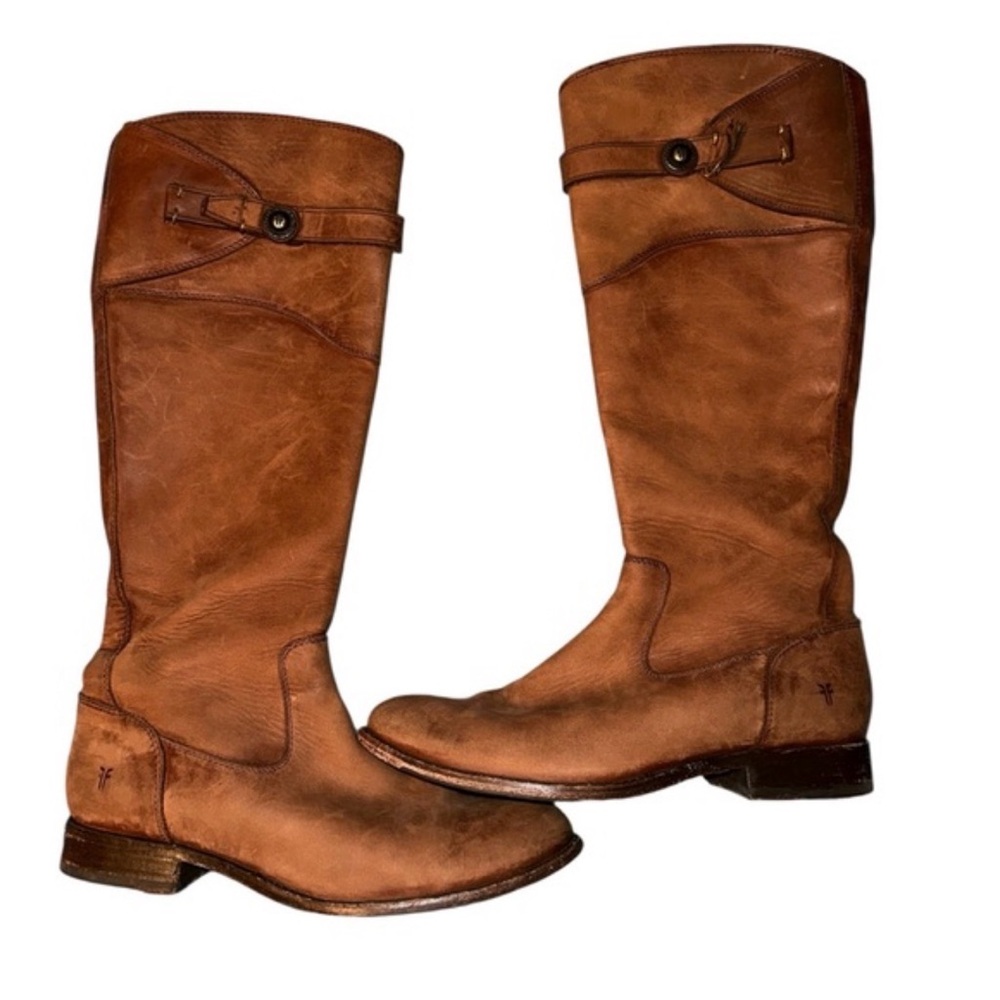 Frye Brown Heeled Boots